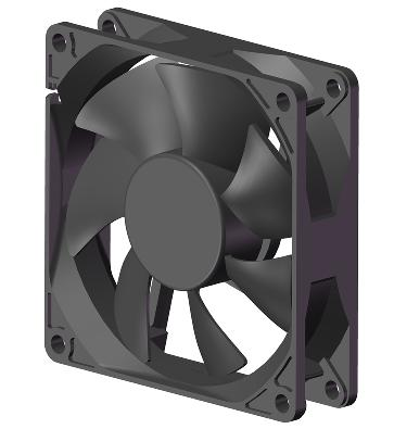 8020A DC Axial Flow Fan – High Airflow & High Static Pressure Cooling Solution for Industrial, Marine & Defense Electronics