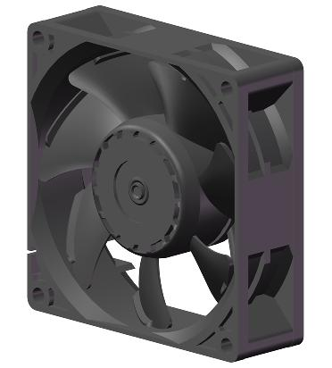 8025B DC Axial Flow Fan  Ultra-High Performance 80×80×25mm DC Cooling Fan for Aerospace, Defense & High-Density Electronics