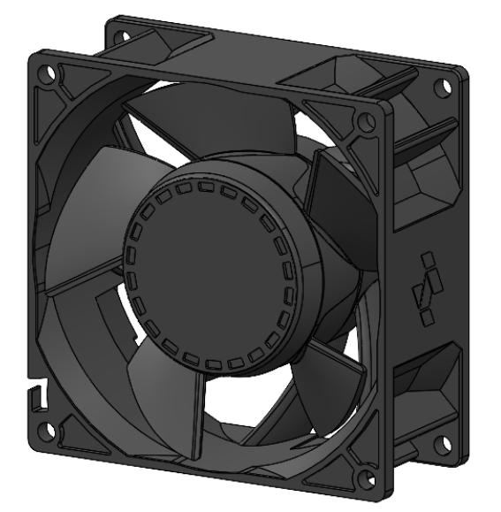 9238D DC axial flow fan